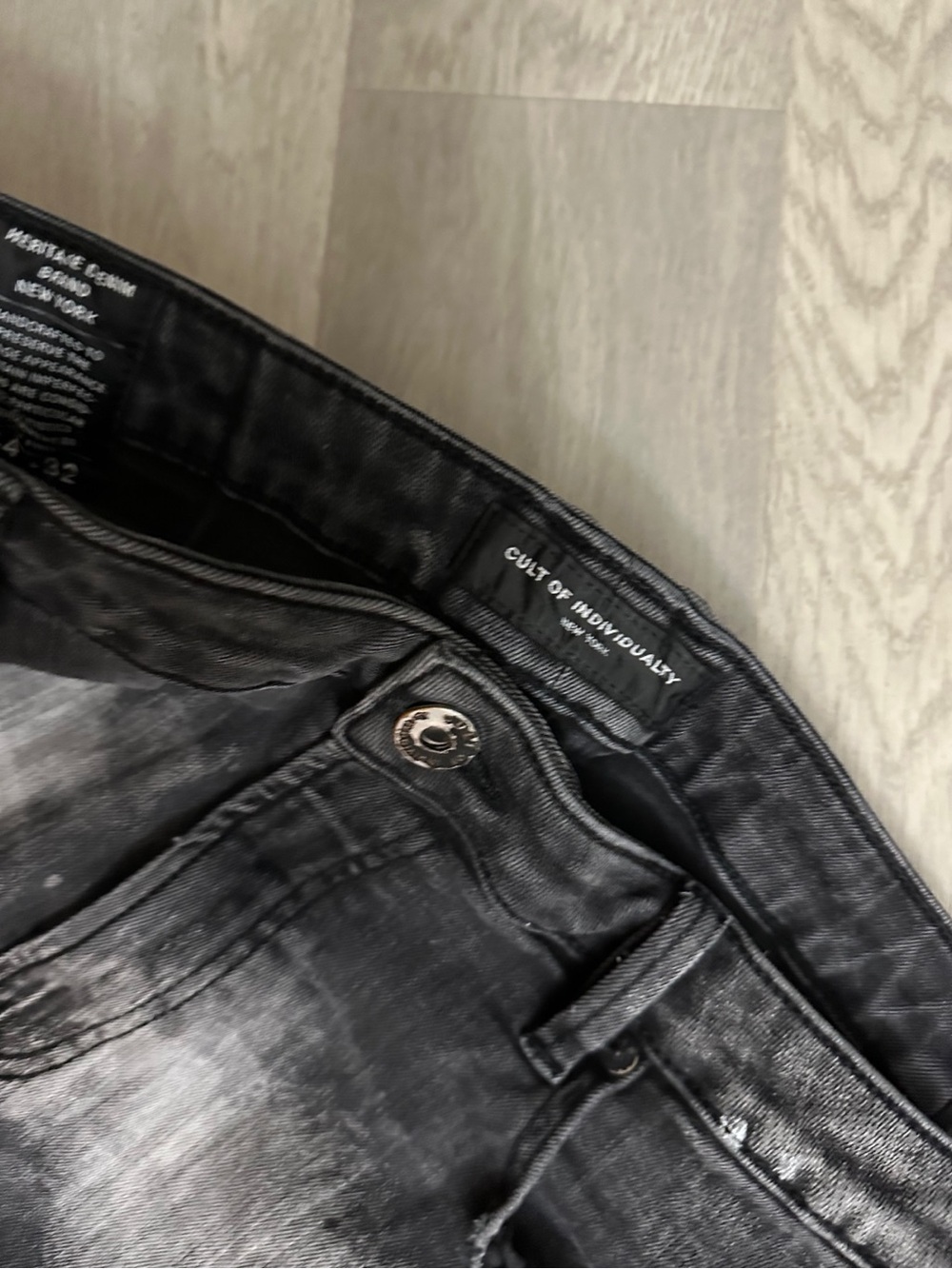 Cult of Individuality Distressed Jeans Slim Streetwear Grunge Skater Emo School - Picture 8 of 11